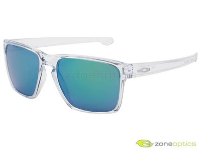 Oakley Sliver XL Sunglasses OO9341-02 Polished Clear/Jade Iridium
