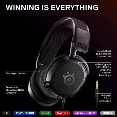 SteelSeries Arctis Prime - Gaming Headset - Multiplatform - Tested/Working