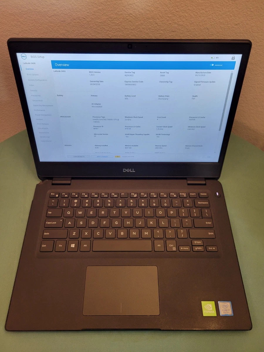 Dell Intel Core i7 8th Gen. 8 GB RAM PC Laptops & Netbooks for