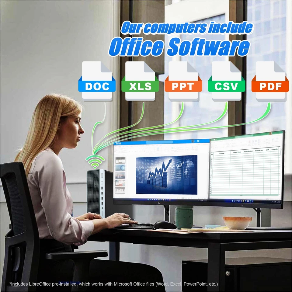 dell Desktop Computer PC i7, up to 64GB RAM, 8TB SSD, Windows 11 or 10, WiFi - Image 3 of 4