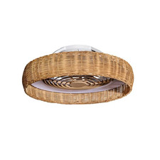 Mantra Iluminación Deckenventilator Ventilator LED Rattan braun Fernbedienung di