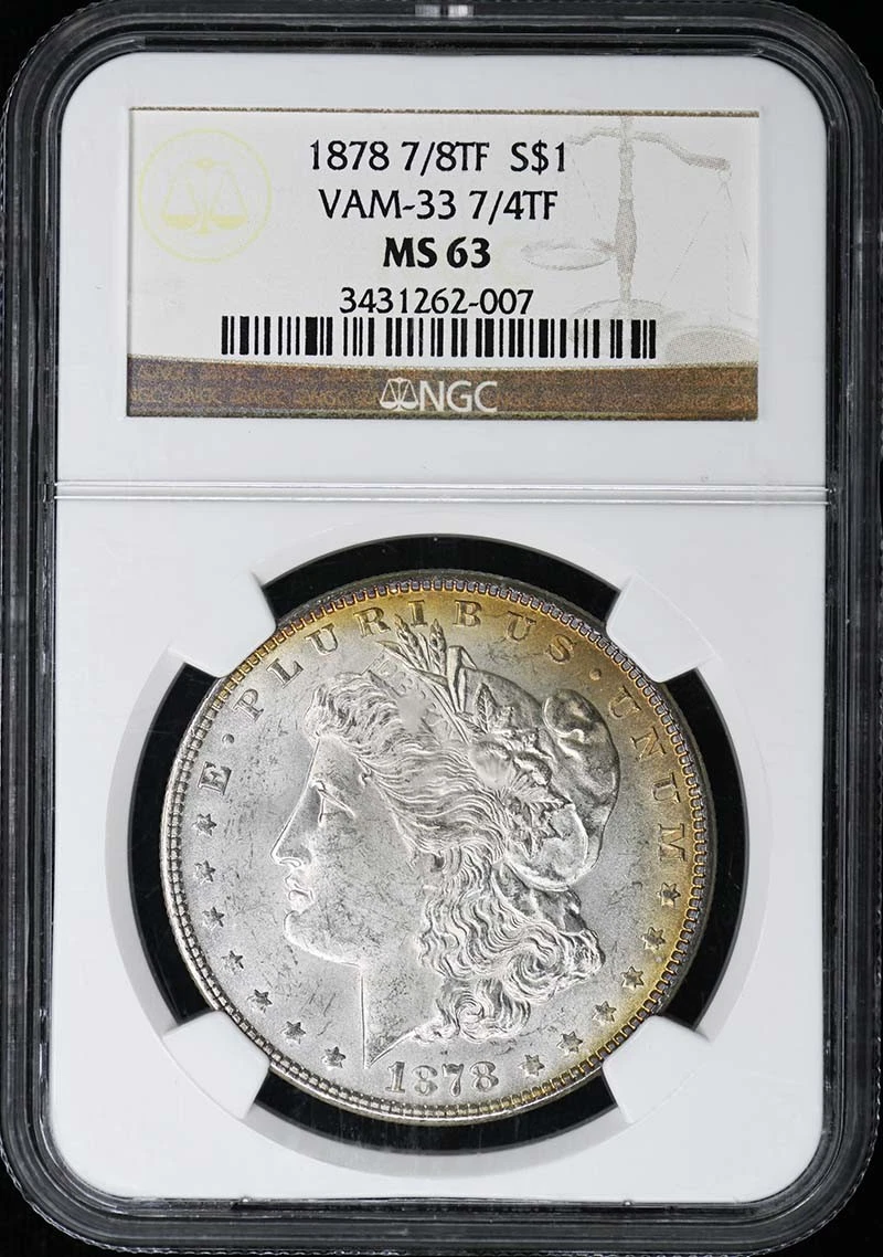 Philadelphia MS 63 Graded 1878 Year Morgan US Dollars (1878-1921