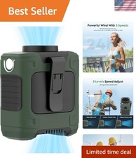 Portable Waist Fan 10000mAh Rechargeable Waist Clip Fan 18000RPM With Max 12H...