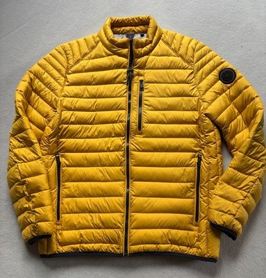 Herrn Steppjacke ''Casa Moda'' Gr. M, gelb, mit Stehkragen, Neuwertig
