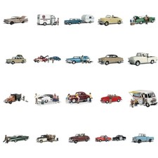 Woodland Scenics AutoScenes N Gauge – Vehicles & Figures Diorama Sets