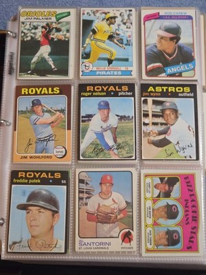 VINTAGE BASEBALL CARDS Bulk Lot 1970s 80s-2010s Hall Fame Rookies Stars NFL NBA