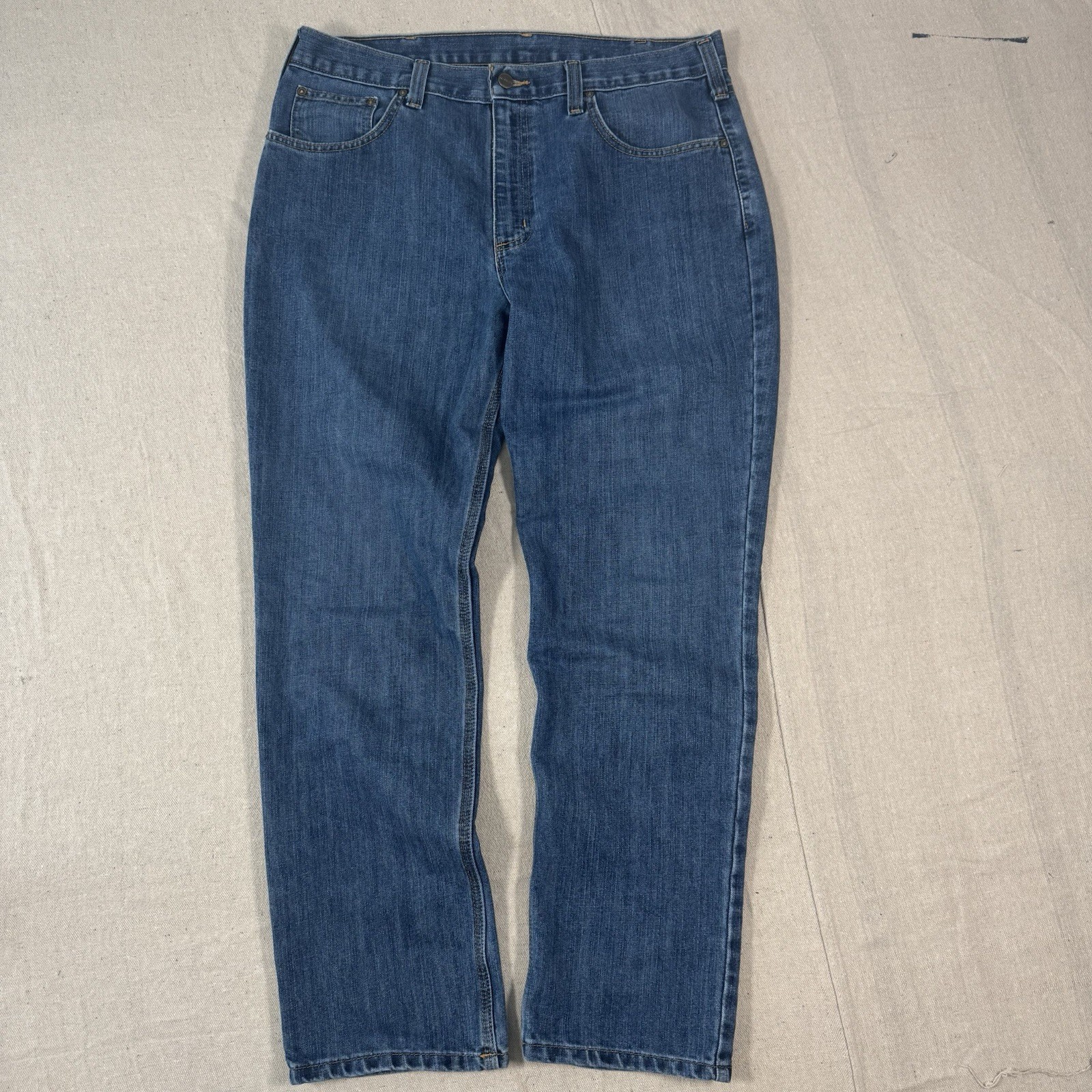 Carhartt Traditional Straight Fit Jeans Men’s 36x30 Blue Denim Workwear