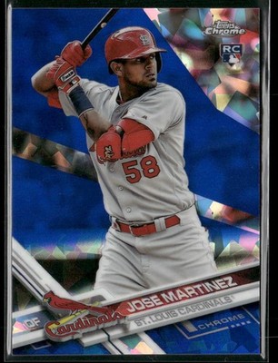 2017 Topps Chrome Sapphire #448 Jose Martinez Cardinals