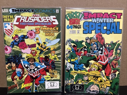 The Crusaders #1 Impact Winter Special #1 NM Impact Comics Combine Shipping 1991