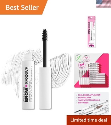 Brow-Sessive Clear Eyebrow Gel - Flake-Free, Volumizing Formula for All-Day Hold