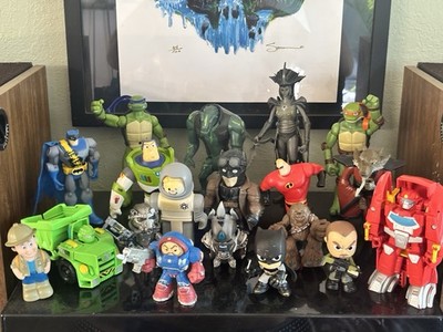 Mixed Action Figure Lot Batman TMNT Buzz Lightyear Fallout Power Armor