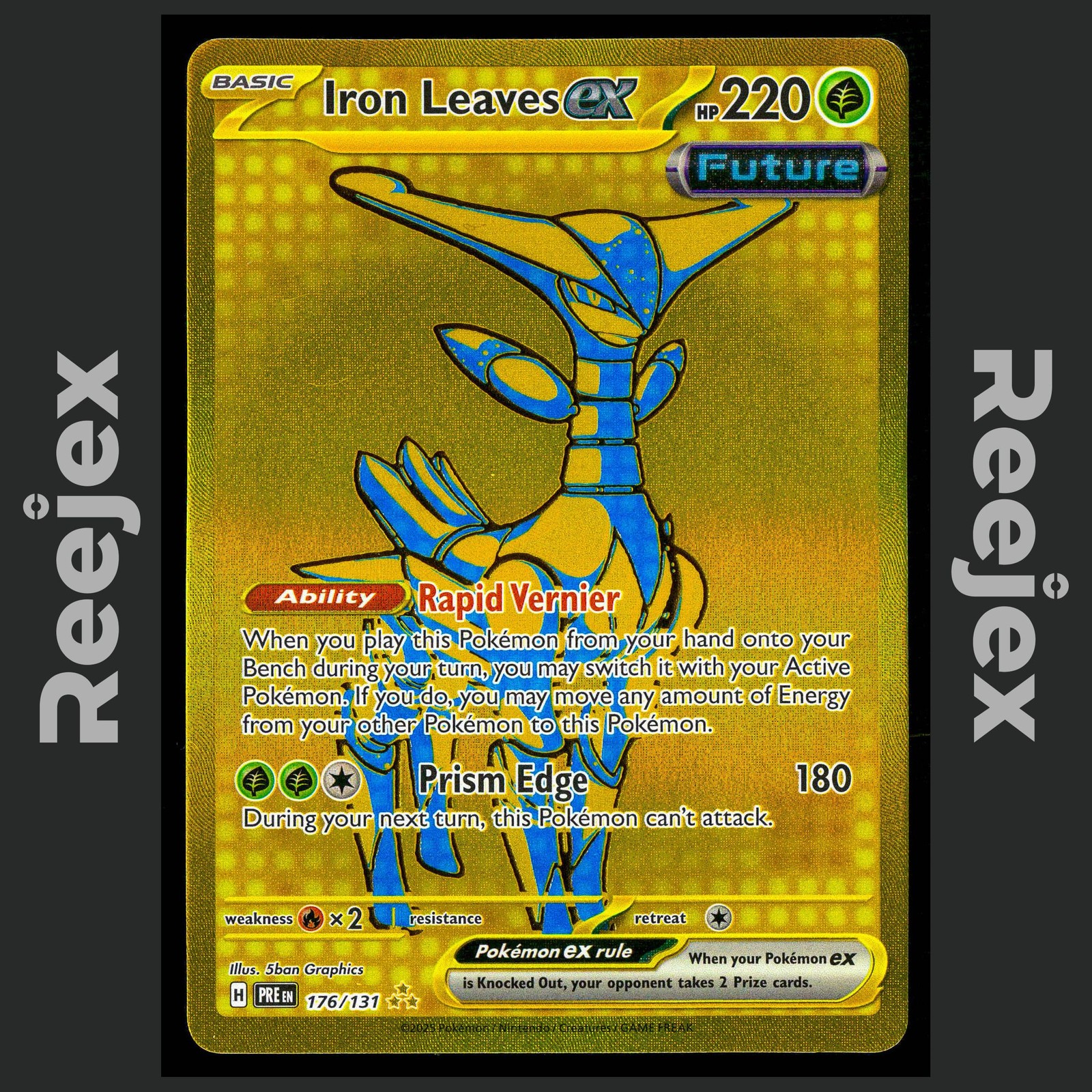Iron Leaves ex - 176/131 - Secret Rare - Prismatic Evolutions - Pokemon - NM/M