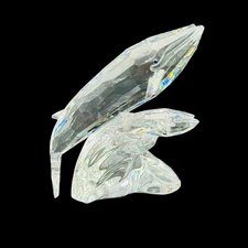 Swarovski Crystal Mama Whale & Baby Whale Care For Me Figurine SCS 1992