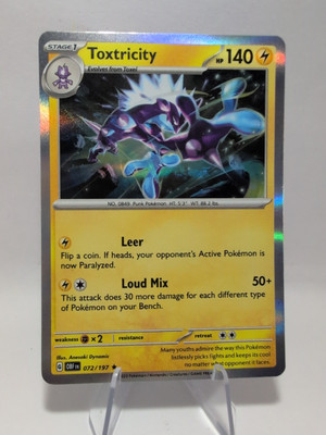 Toxtricity 072/197 Holo Rare Obsidian Flames Pokémon TCG | eBay