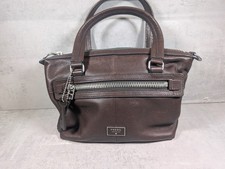 Borsa a mano media Fossil Dawson in pelle marrone manca cinturino lungo