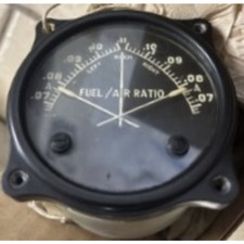 Wwii Aviation Twin-engine Fuelair Ratio Gauge New Old Stock Ins-0119