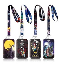 A Nightmare Before Christmas 4 Pack Lanyard ID Card Holders New