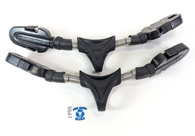 2 X Atomic Aquatics Split Fin Feder Riemen Scuba Tauchen Flossen Sehr Gute ! #