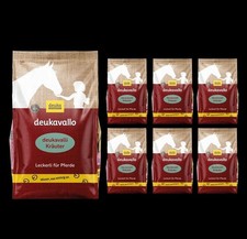 7 x deuka deukavalli Kr&auml;uter 1 kg Pferdeleckerli Pferdefutter Belohnung Cobs