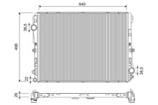 Motork&uuml;hler Wasserk&uuml;hler VALEO 701314 Aluminium Metallgeh&auml;use f&uuml;r MERCEDES W213