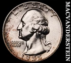 1955-D Silver Washington Quarter - Choice Gem Brilliant Unc  Lustrous  #i6465