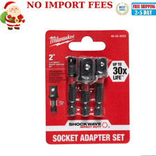 Shockwave Impact Duty 1/4 In. Hex Shank Socket Adapter Set (3-Piece)