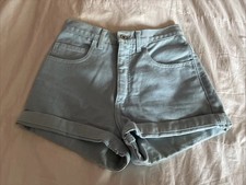 EUC Guess Vintage Rolled Cuff Jean Shorts High Rise Size 26 Made In USA