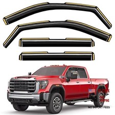 in-Channel Window Rain Guards 2020-2026 Silverado/Sierra 2500HD/3500HD Crew Cab