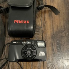 Pentax Zoom 90-WR Point and Shoot Water Resistant Camera Missing Battery Door