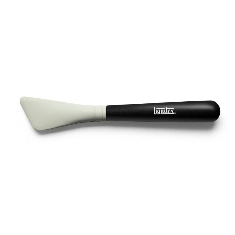 Spatule - Couteau - Pour peinture acrylique - Lame silicone - Manche plastique - - Photo 1/1