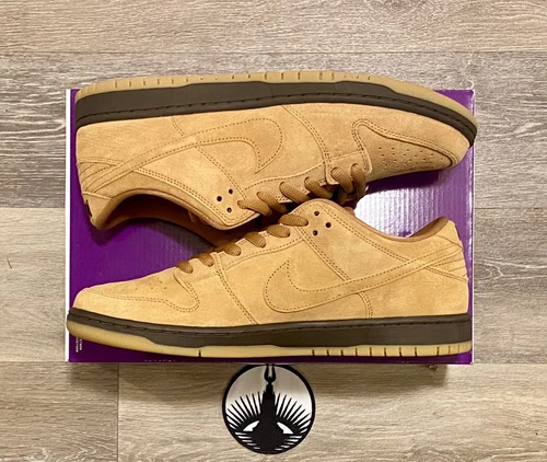 Nike SB Dunk Low Pro 'Wheat Mocha' Flax Baroque Brown BQ6817-204 Men’s Size 11.5