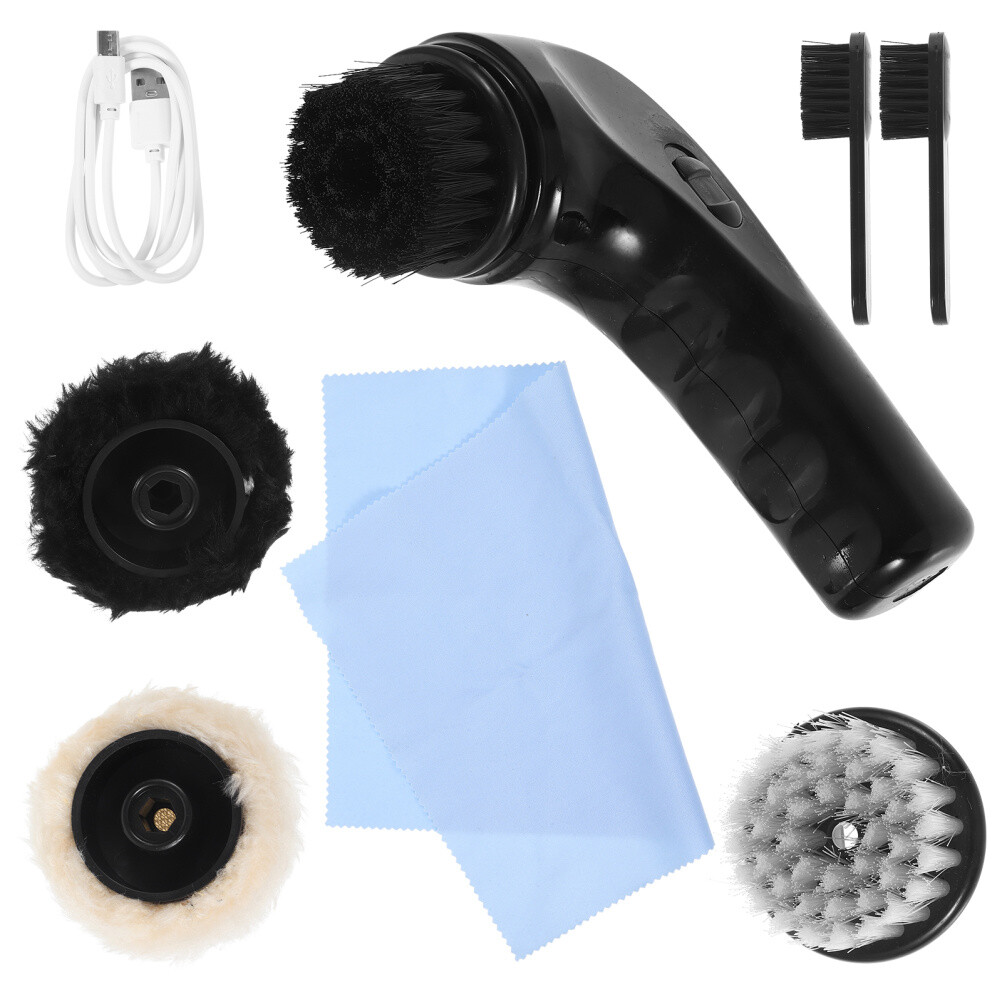 Electric Shoe Polisher Rechargeable Shoe Brush Hand Hold shoes care kit