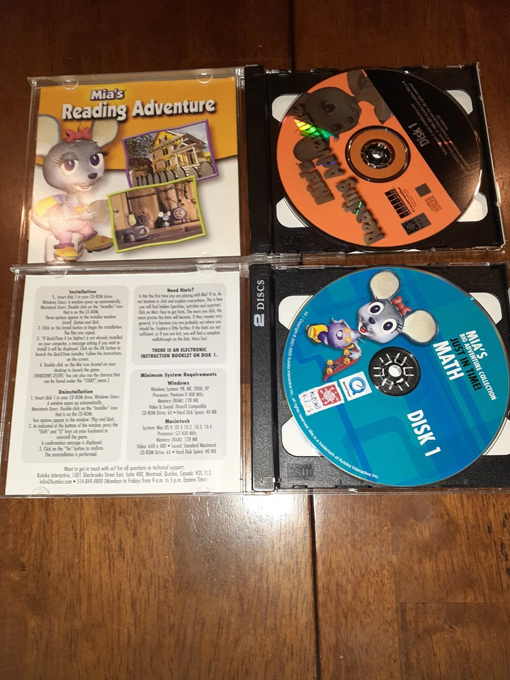 Mia’s Reading Adventure (2 Disk)  and Mia's Just in Time Math (2 Disk) for PC  - Image 3 of 3