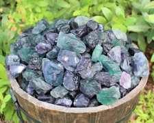 1/2 lb Bulk Lot Natural Rough Fluorite (Raw Crystal Mineral Healing Rock 8 oz)