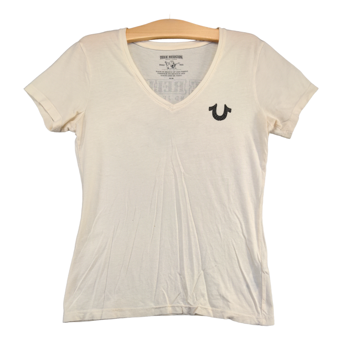 White True Religion T Shirts Women's True Religion Crystal