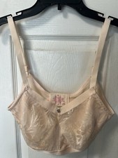 Breezies Wild Rose Lace Wirefree Support Bra Sz M 34-36 See Chart New