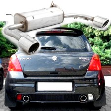 Duplex Endschalldämpfer Ulter je 1x100mm für Suzuki Swift Sport 1.6 2006-10