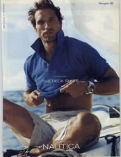 2007 Nautica The Deck Shirt Mens Clothing Vintage Print Ad Sexy Male Model Photo