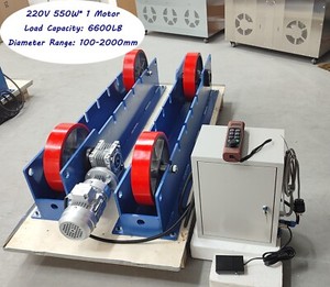 6600LB Tank Welding Turning Rolls Linkage Roller Adjustable Diameter 4"-78" 220V