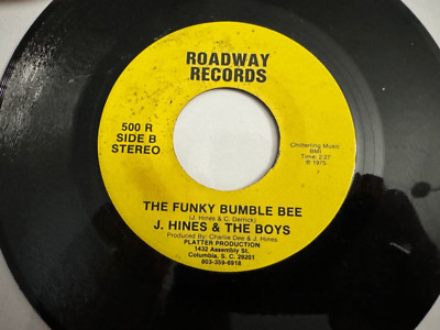 Soul Funk 45 / J. Hines & The Boys ''The Funky Bumble Bee'' Clean ~ Hear