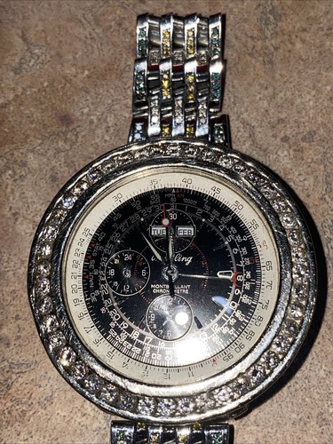 Breitling A21330 Custom Diamond Bezel