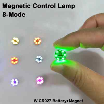 2pcs Magnetic Control 8-Mode Wireless LED  Lamp Magnet Induction Flashing Lights