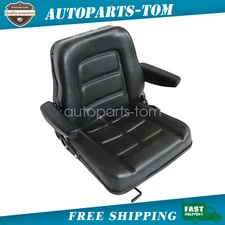 Digger Tractor Lawn Mower Seat Excavator Forklift Seat With Armrest Adjustable