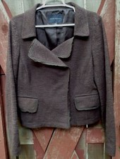 Banana Republic Brown Textured Blazer Jacket Womens 10 Medium Lined Career Work