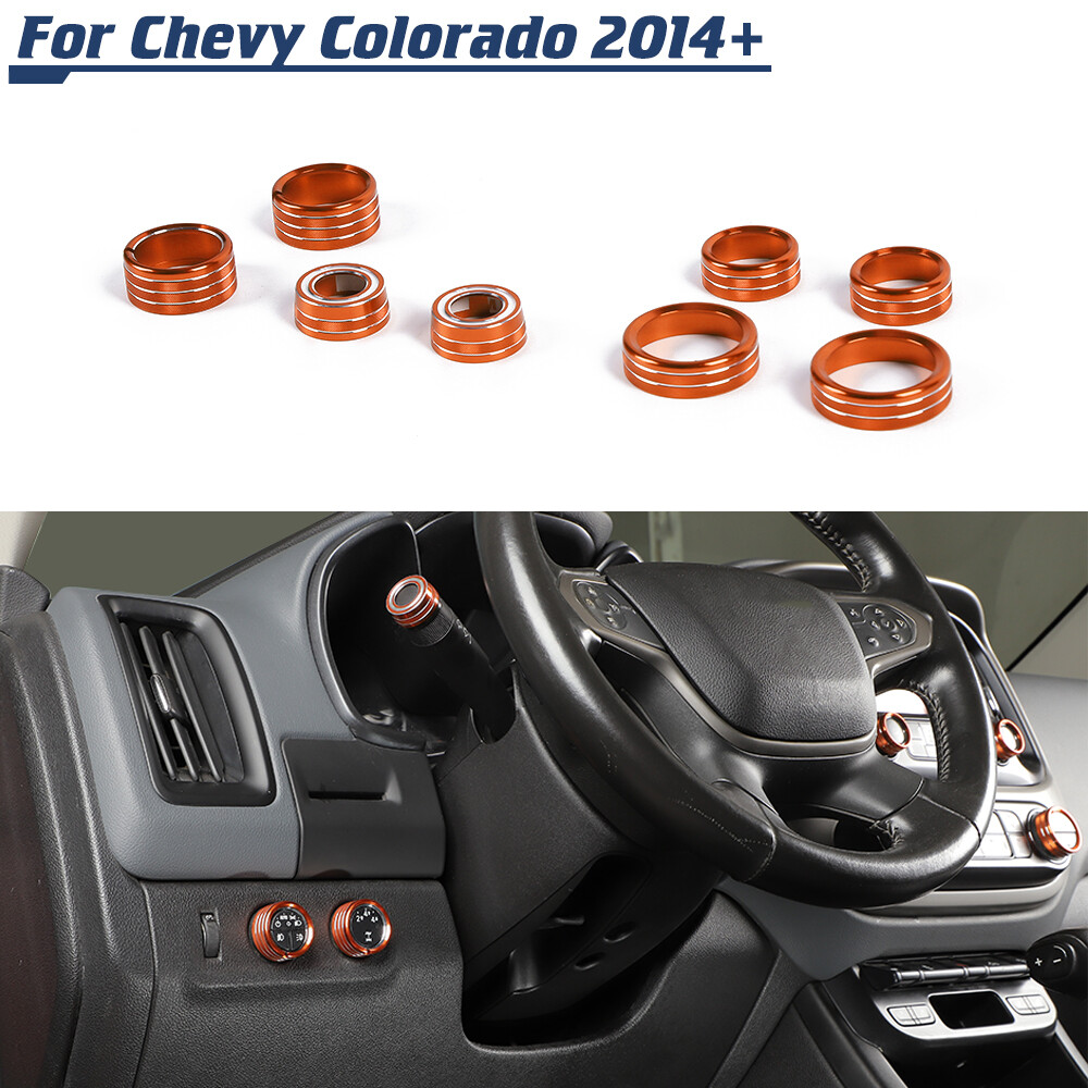 Center Console AC Switch Cover Trim Ring For Chevy Colorado/Canyon 2014+ Orange
