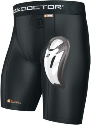 Shock Doctor Herren Core Compression Kompressionsshort Größe XL mit Bioflex Cup 