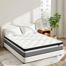 10/12/14 inch Hybrid Gel Memory Foam Spring Queen Mattress Twin Full King Size