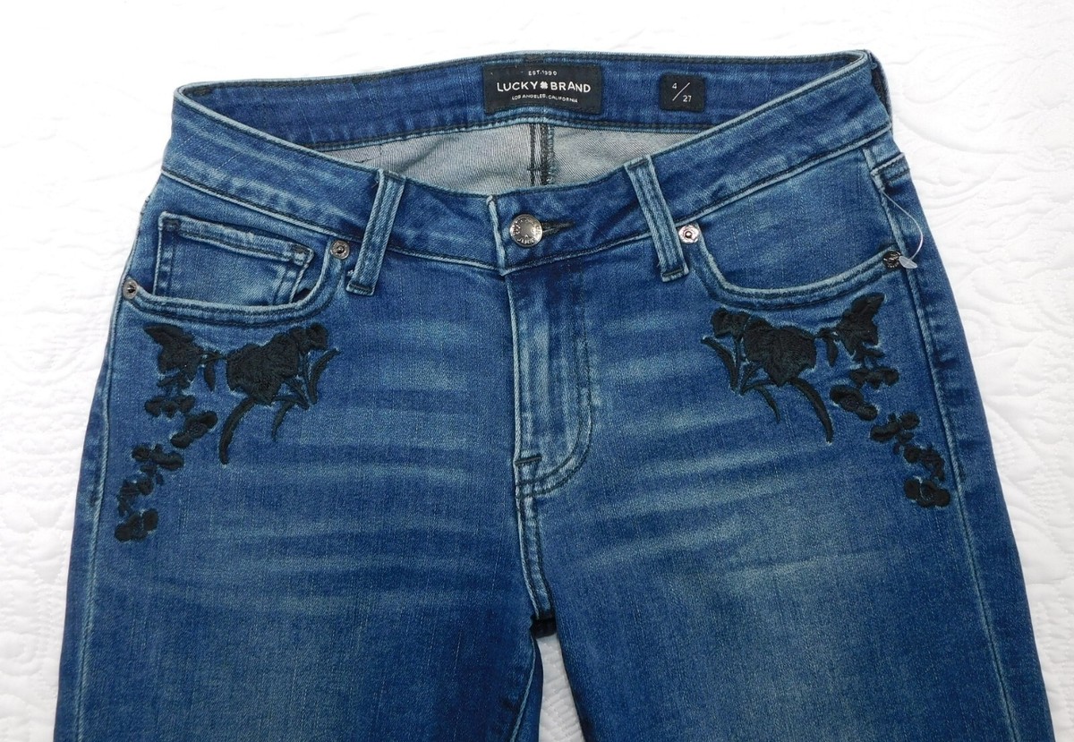 LUCKY BRAND ―Size 4/27 ― LOLITA SKINNY Embroidered Stretch