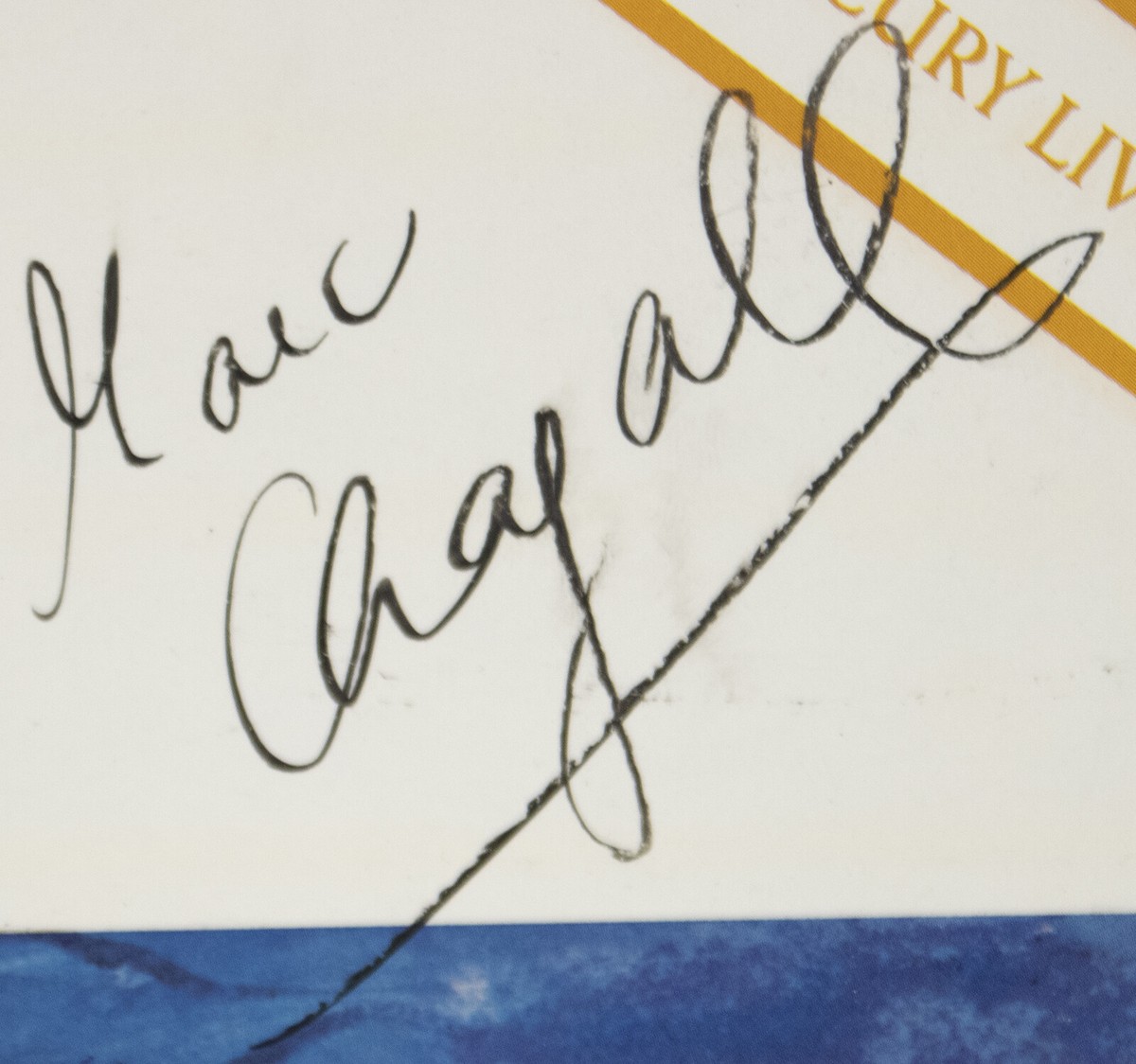 MARC CHAGALL - RECORD ALBUM COVER SIGNED | eBay