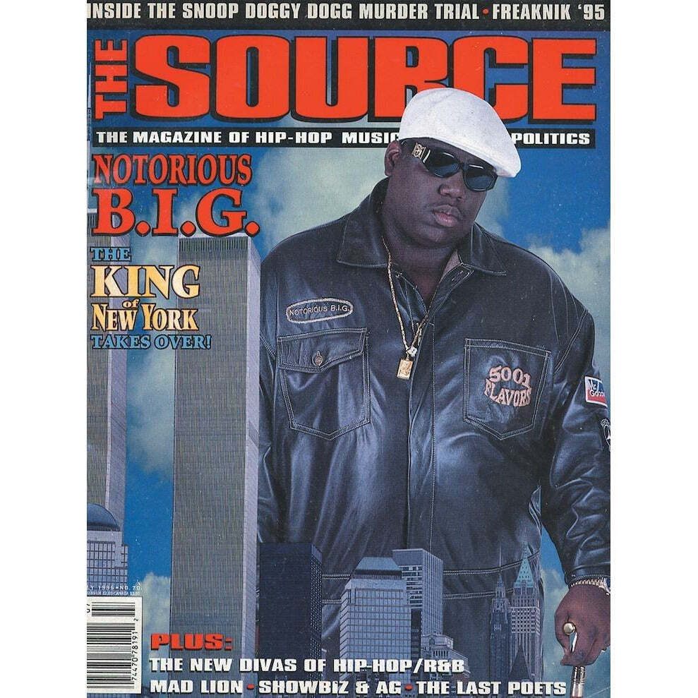 Notorious BIG - First THE SOURCE Magazine Cover July 1995 Notorious BIG - First THE SOURCE Magazine Cover July 1995